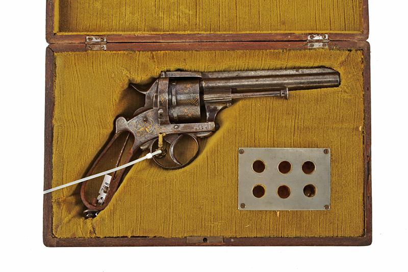Revolver a spillo Lefaucheux in cassetta