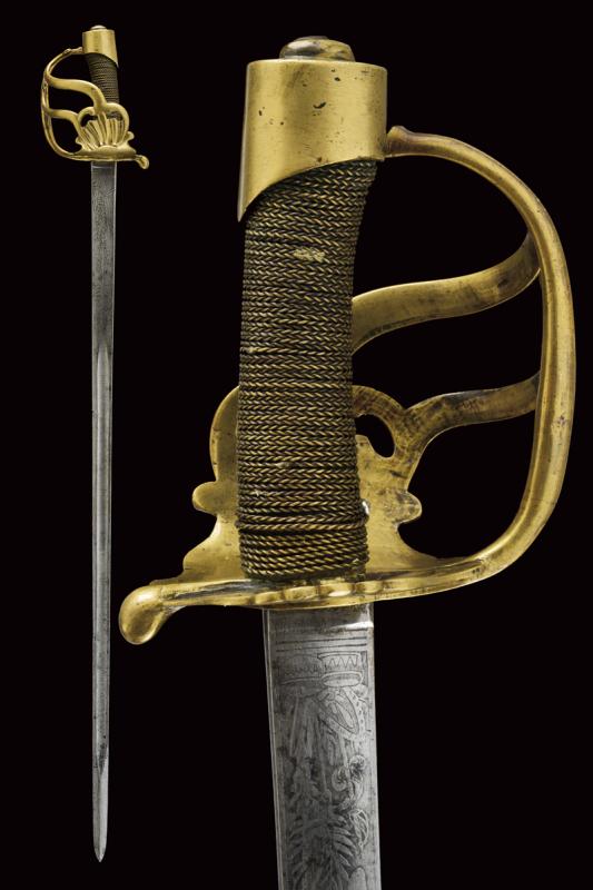 Spada con lama d'epoca di Carlo Alberto (1831 - 1849)