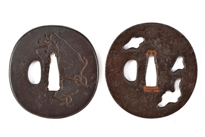 Lotto di due tsuba