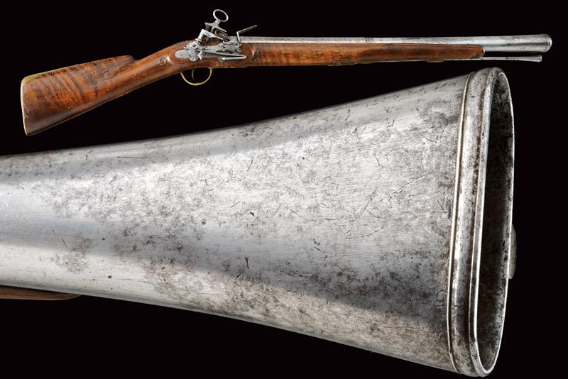 Imponente trombone a pietra focaia alla micheletta