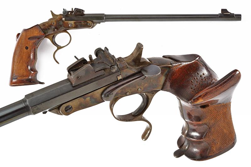 Pistola da tiro a retrocarica tipo Flobert