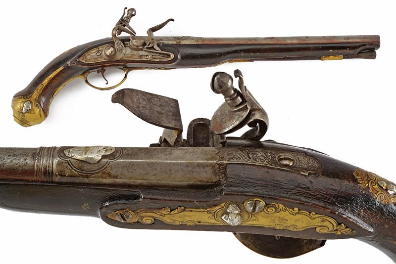 Interessante pistola a pietra focaia