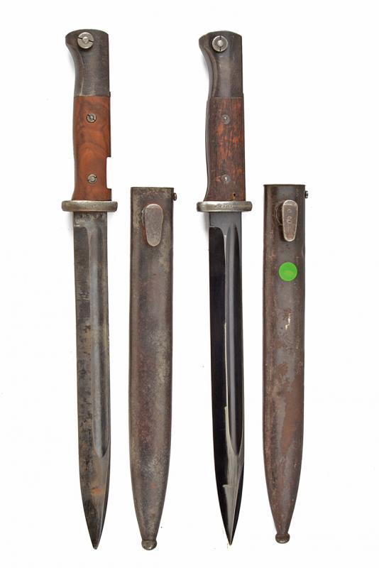 Lotto di due baionette Mod. 1884/98 III "K98"