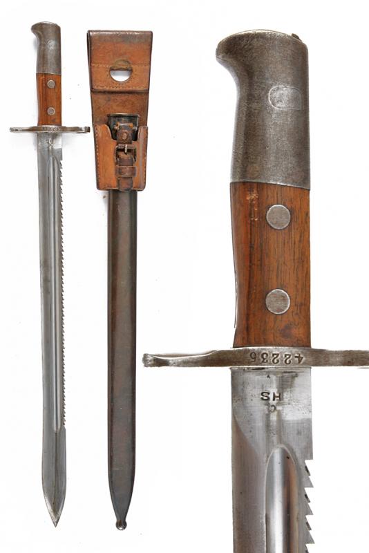 Baionetta mod. 1914 con dorso a sega