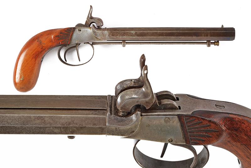 Pistola a luminello a due canne