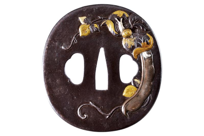 Bella tsuba di scuola Kato