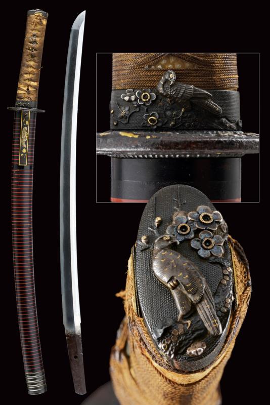 Bel wakizashi con importanti Fuchi-kashira
