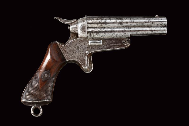 Rara pistola anulare a quattro canne di Gebr. Maurer, sul tipo Sharps