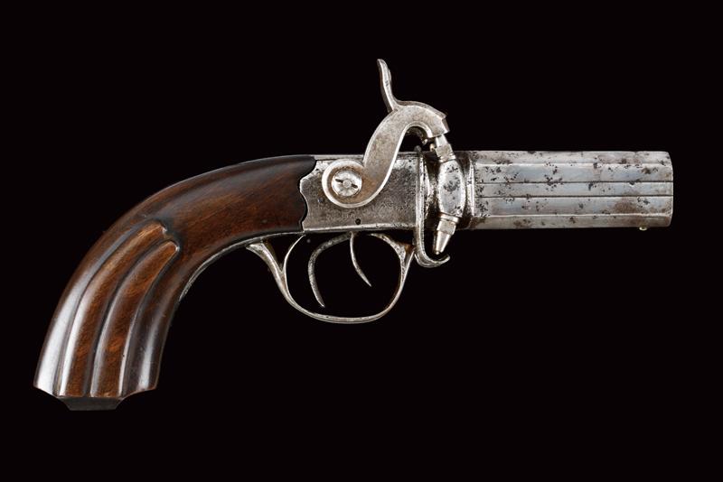 Pistola a luminello a quatto canne girevoli