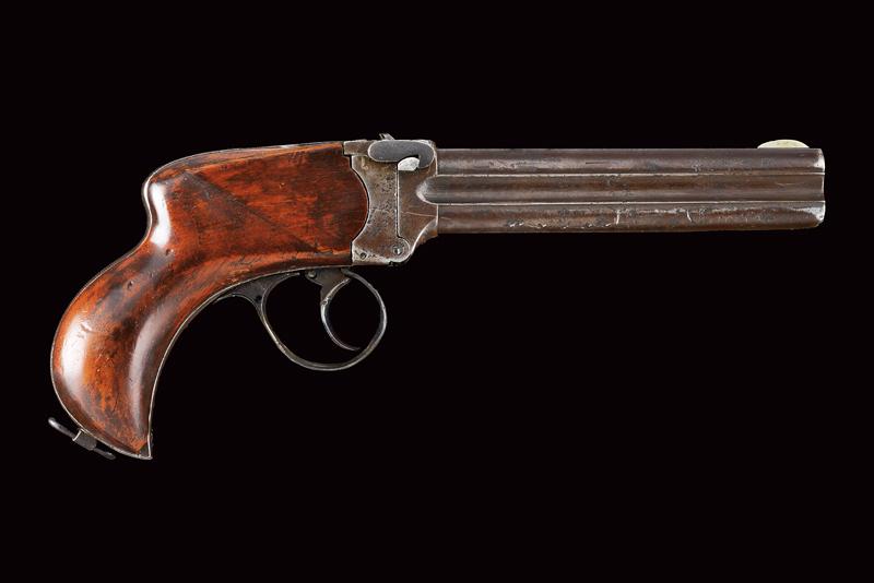 Pistola Lancaster a retrocarica a quattro canne 