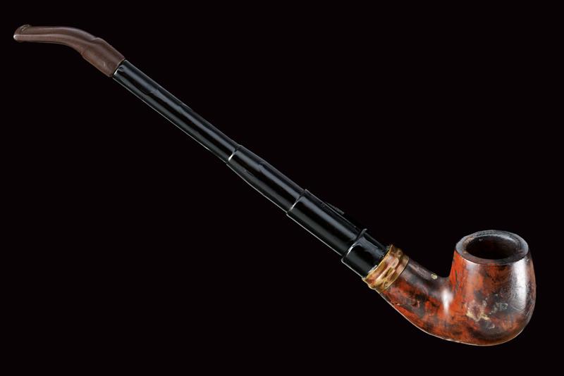Rara pistola-pipa a percussione anulare