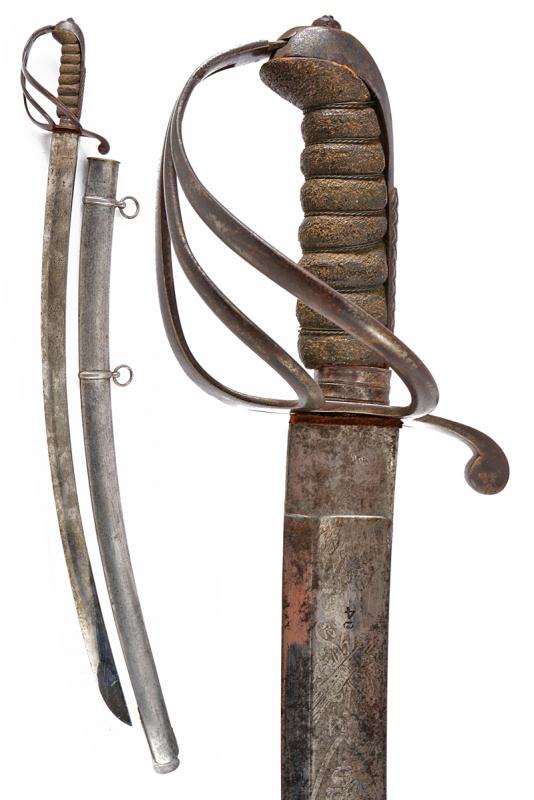 Sciabola da ufficiale degli ussari sul modello britannico 1829