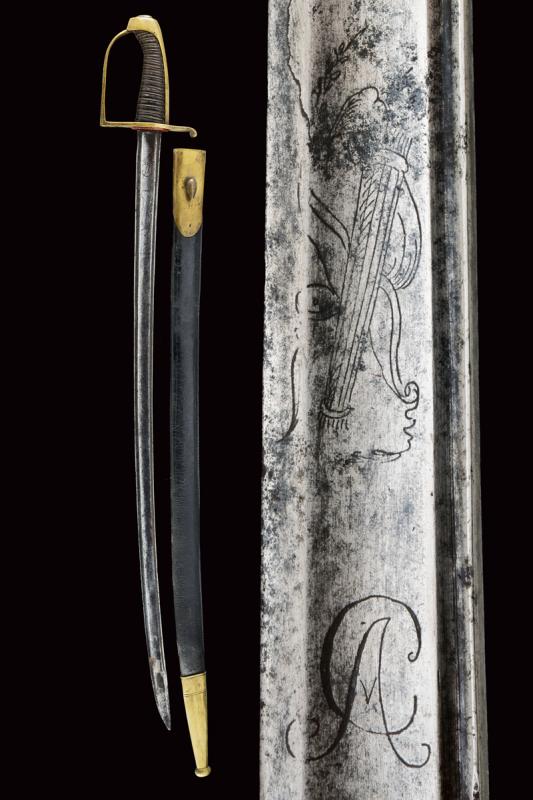 Sciabola da ussaro, epoca di Carlo Alberto