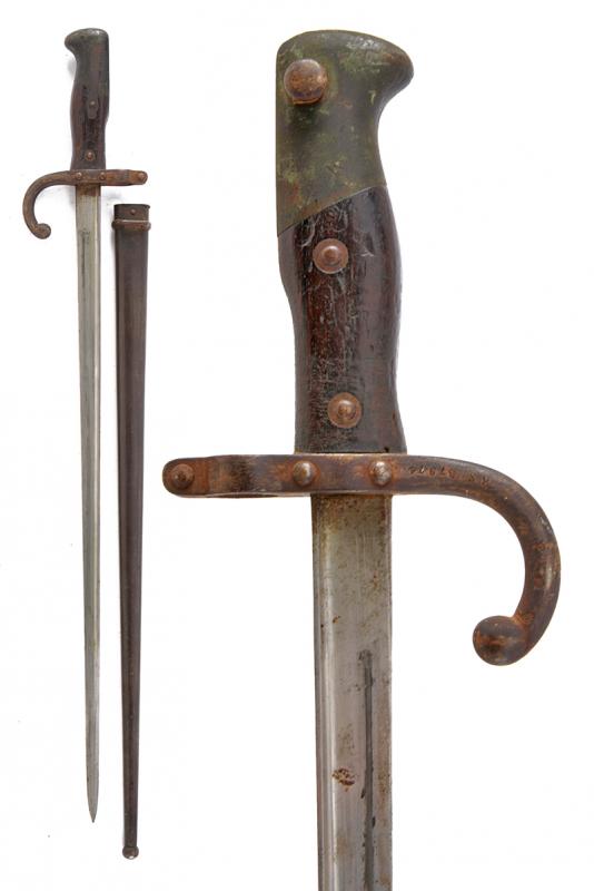Baionetta per fucile Gras Mod. 1878 di produzione austriaca