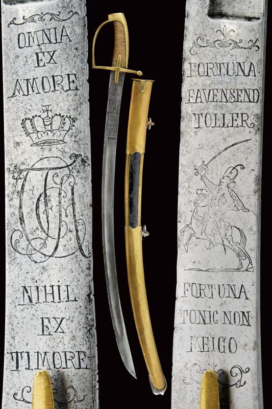 Rarissima sciabola da ussaro del Principato di Ansbach e Bayreuth
