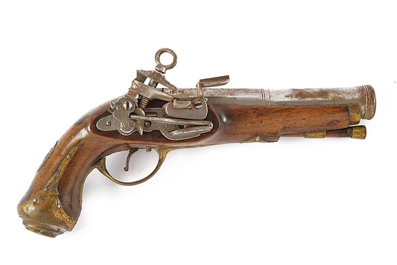 Pistola alla micheletta a pietra focaia