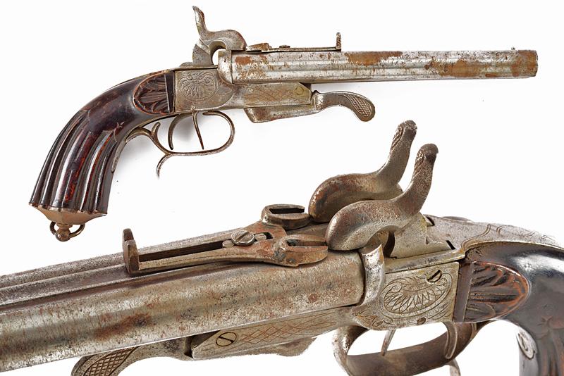 Pistola a spillo a due canne