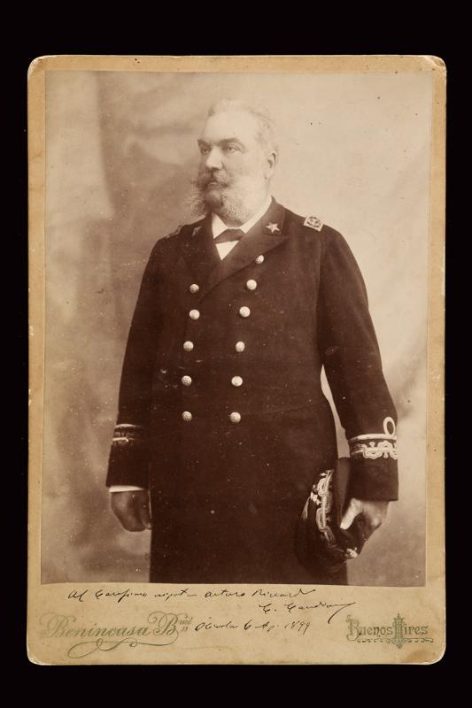 Foto originale del Contrammiraglio Camillo Candiani (1841-1919)