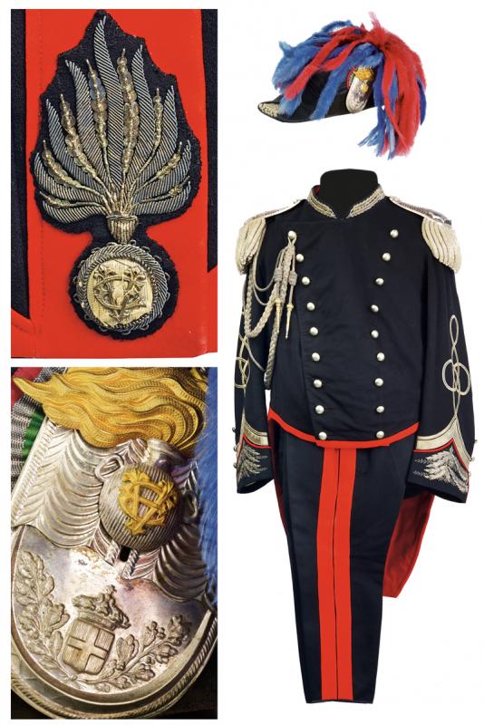 Alta uniforme da Maggiore dei Real Carabinieri Pietro Lombardi