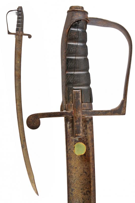 Sciabola da ufficiale Mod. 1855 con lama recante motti risorgimentali