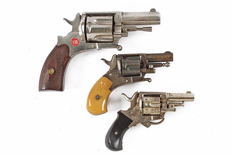 Lotto di tre revolver