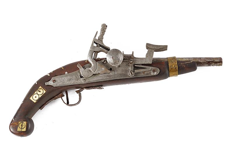 Pistola a pietra focaia composita