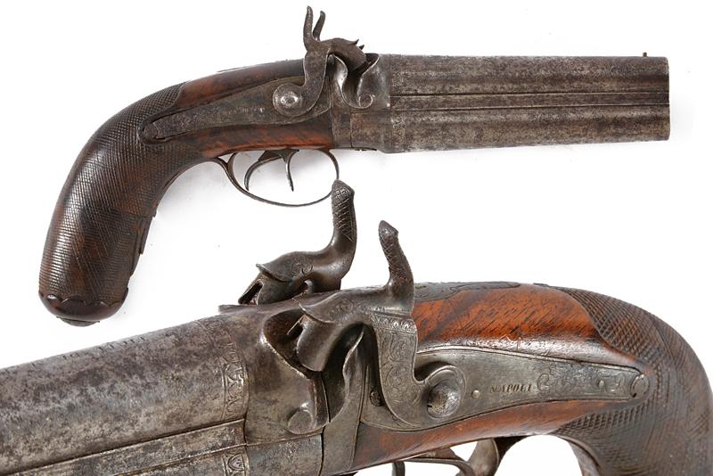 Pistola a luminello a due canne sovrapposte firmata dai fratelli/figli Fonzo