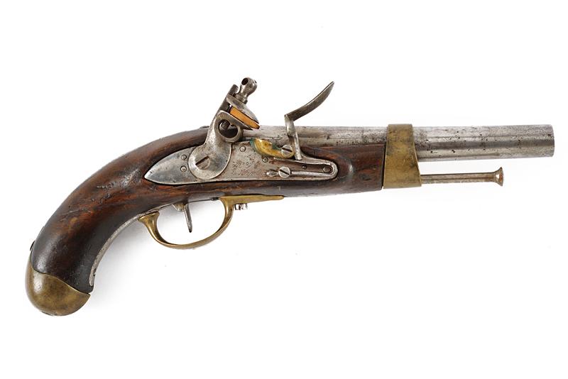 Pistola a pietra focaia Mod. AN XIII d'epoca murattiana