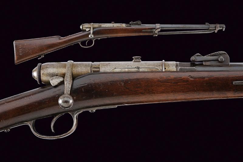 Moschetto Vetterli da mod. 1870 da cavalleria con baionetta