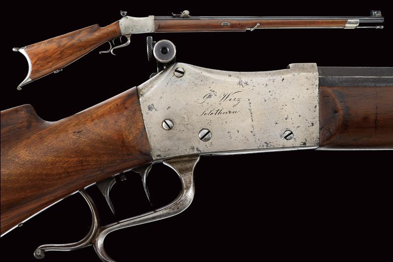 Fucile da tiro con sistema Martini firmato Wirz