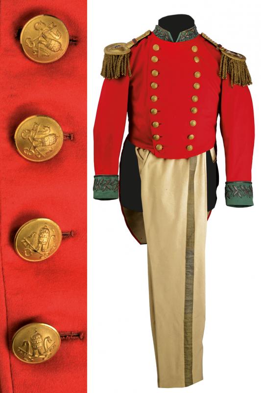 Rara uniforme pontificia  dell'Ordine di San Slivestro