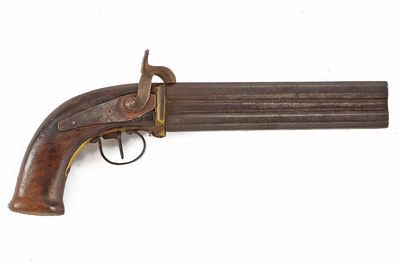 Pistola a luminello a due canne rotanti