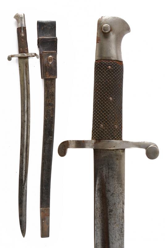 Rara baionetta mod. 1856 per fucile Albini della marina italiana