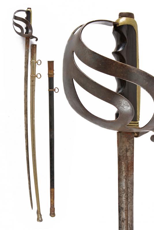 Sciabola mod. 1888 e fodero per spada Albertina