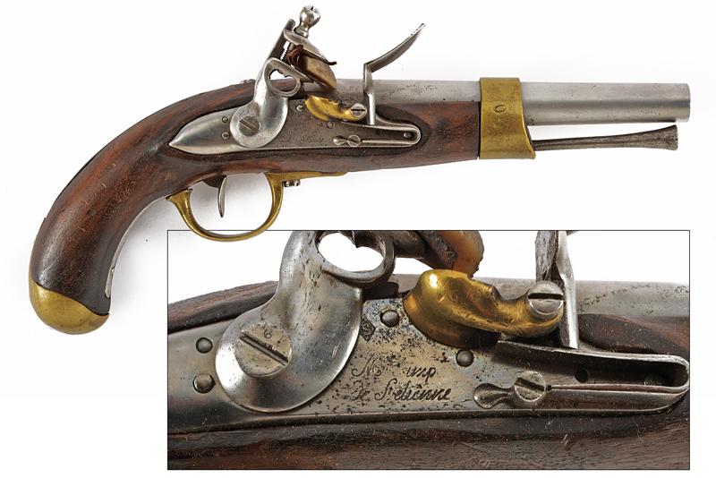 Pistola a pietra focaia AN XIII
