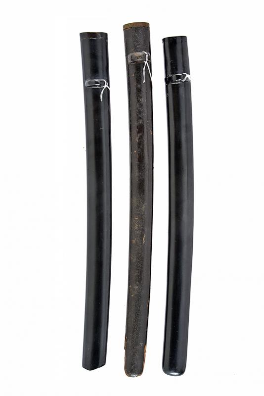 Lotto di tre saya (foderi) per wakizashi