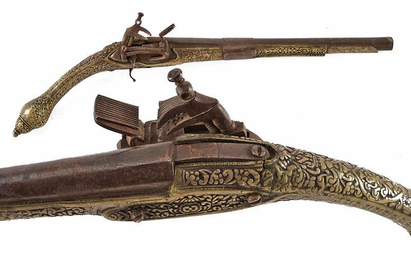 Pistola alla micheletta a pietra focaia