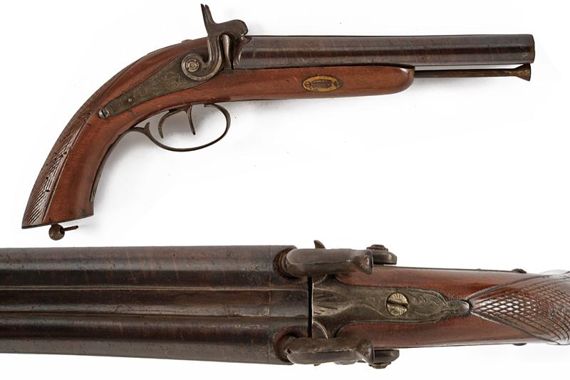 Pistola a luminello a due canne