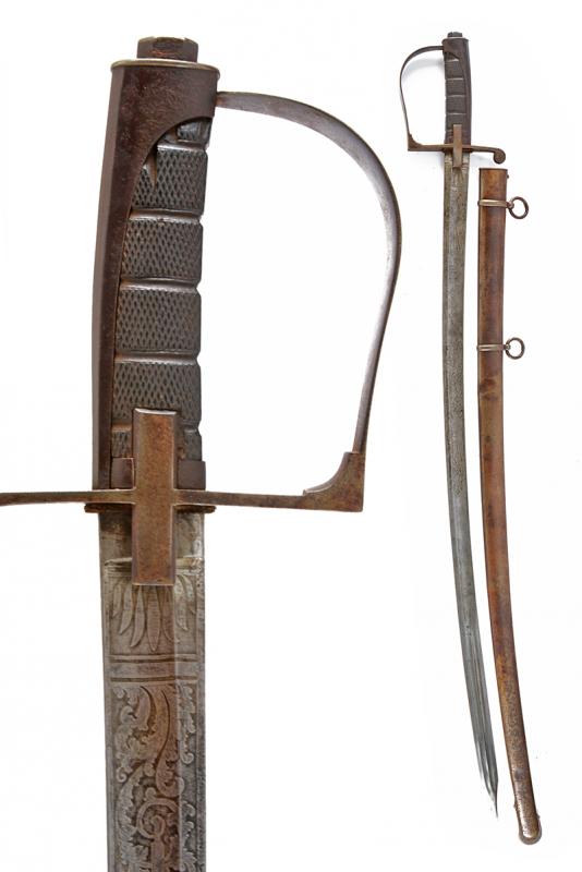 Sciabola da ufficiale mod. 1855 con motto patriottico
