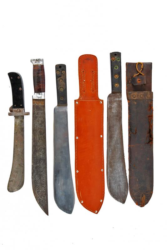 Lotto di quattro machete