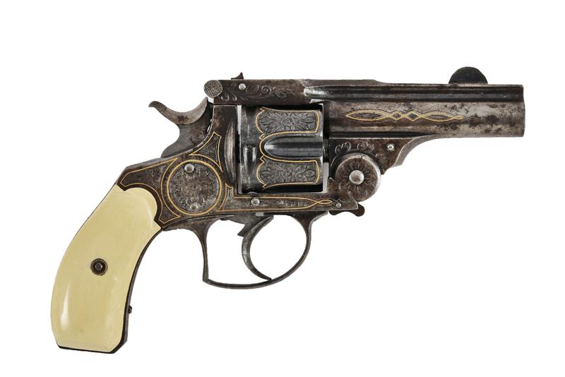 Revolver sul tipo S&W a percussione centrale inciso