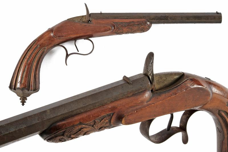 Pistola tipo Flobert a retrocarica