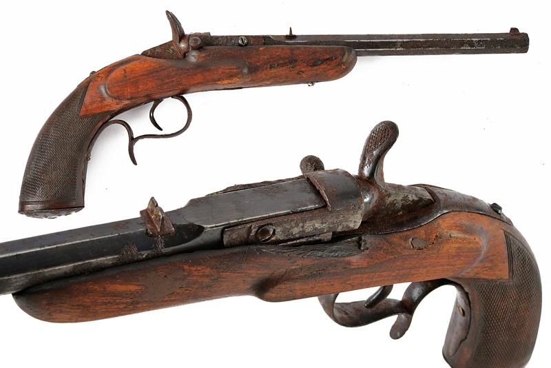 Pistola tipo Flobert a retrocarica