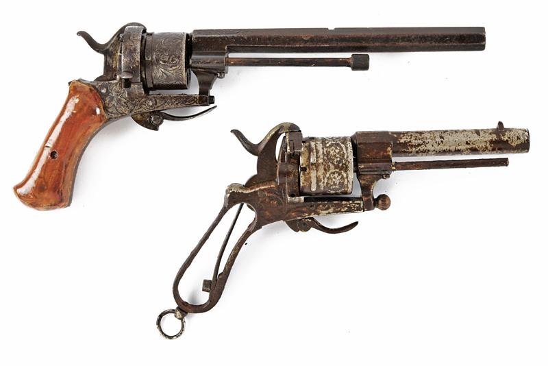 Lotto di due revolver a spillo