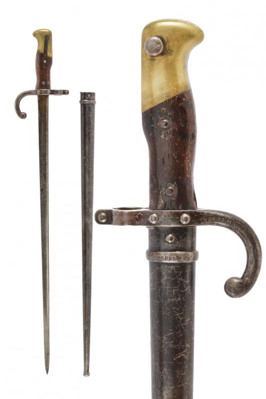 Baionetta per fucile Gras Mod. 1878 di produzione austriaca