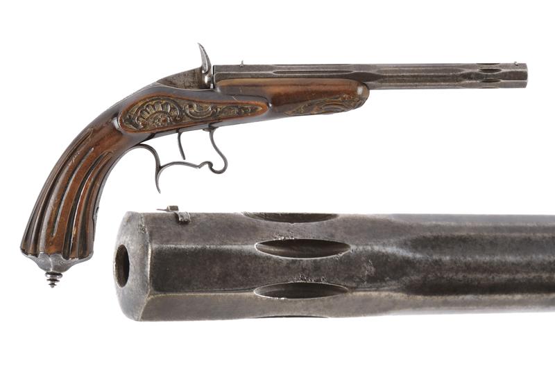 Pistola tipo Flobert a retrocarica