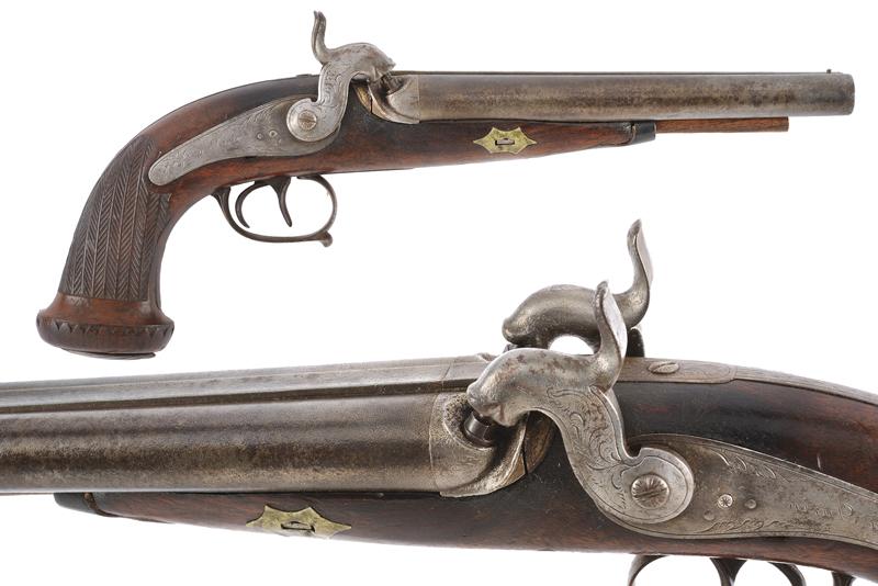 Pistola a luminello a due canne di Jovaletti