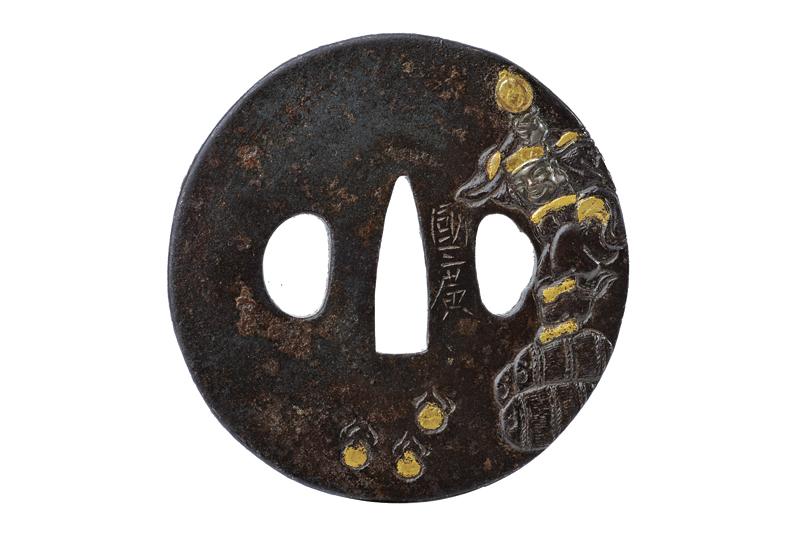 Tsuba con firma Kunihiro