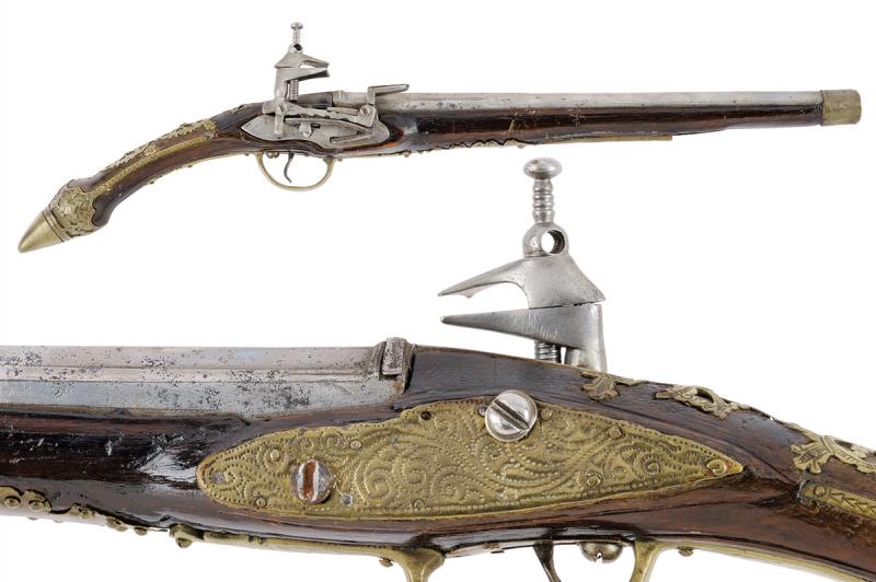 Pistola a pietra focaia alla morlacca