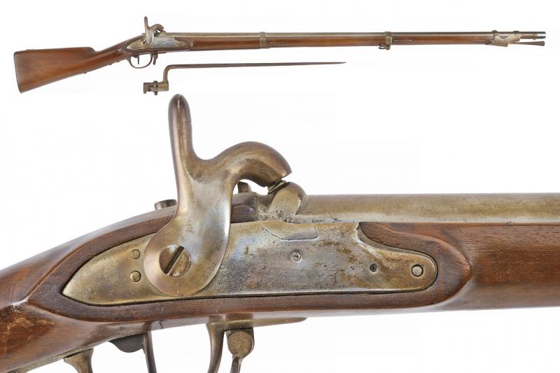 Fucile a luminello mod. 1842 della Guardia Nazionale con baionetta